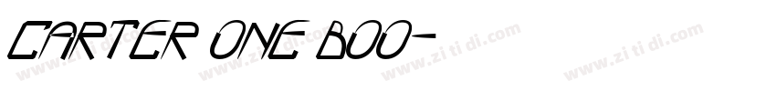 Carter One Boo字体转换
